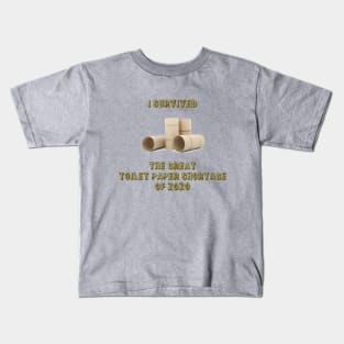 Toilet Paper Shortage Kids T-Shirt